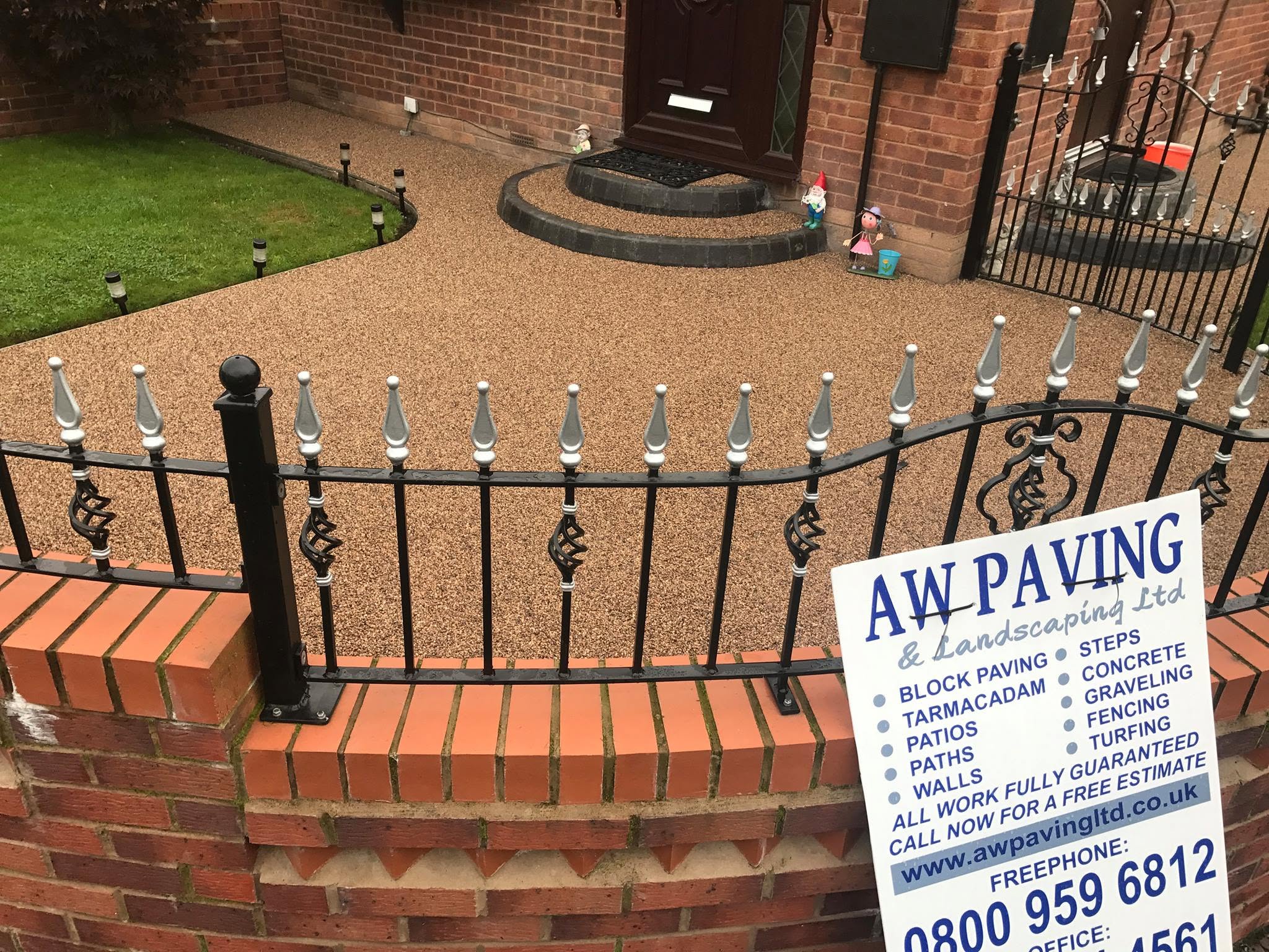 Garden wall brickwork project, Altrincham